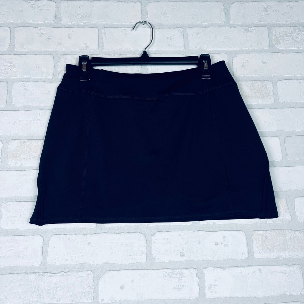Athletic Performance Skort Built-in Shorts Black Navy Activewear Skirt Small